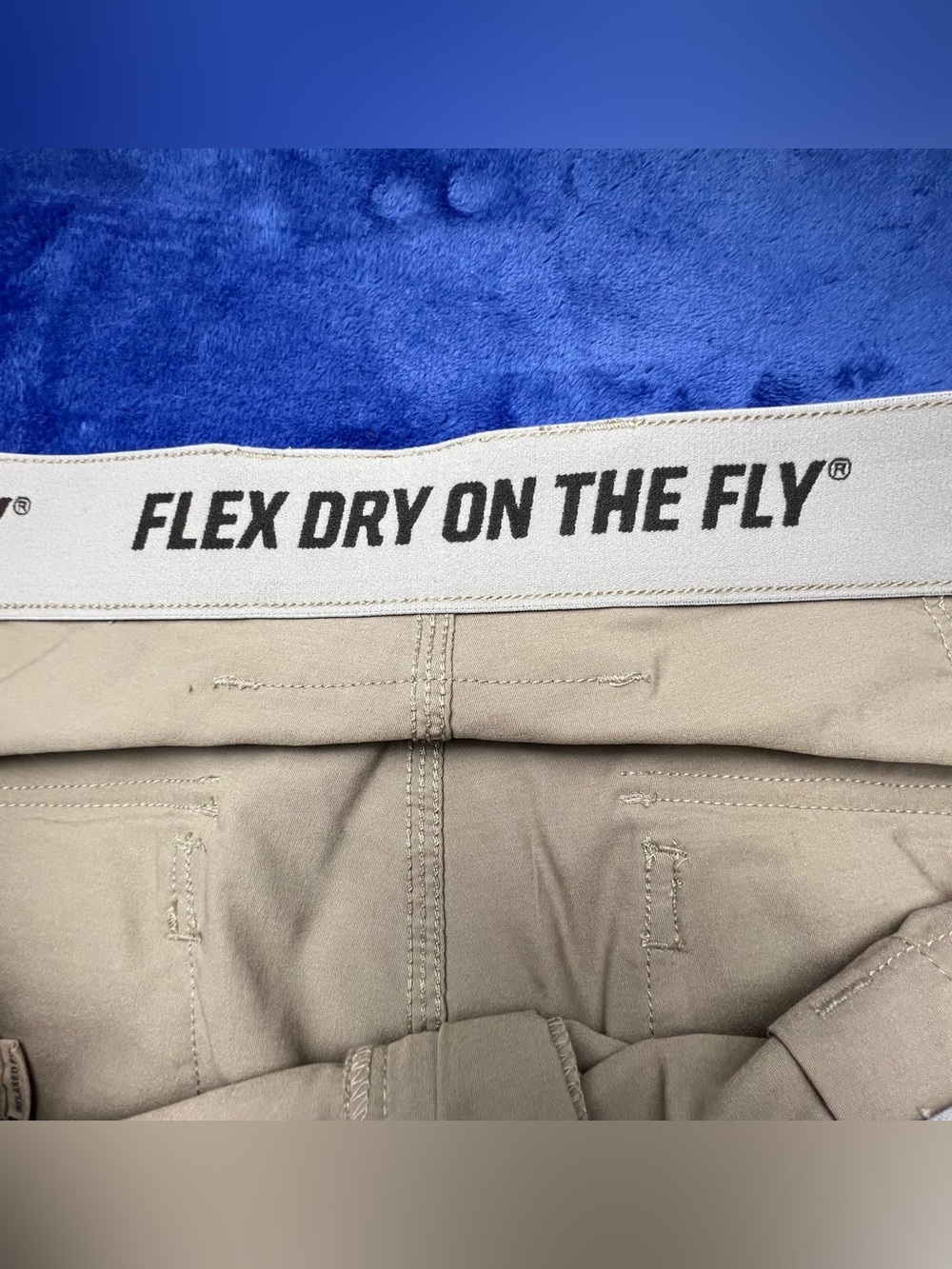 Duluth Trading Flex Dry On The Fly Cargo Pants Mens 38x30 Beige Relaxed Outdoor - Picture 9 of 11